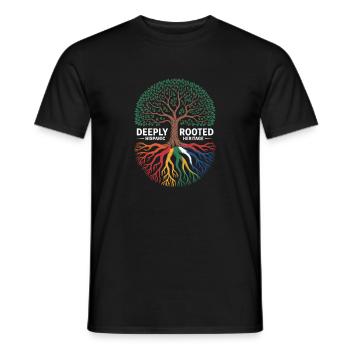 Deeply Rooted Hispanic Heritage Tief Verwurzelt - Männer T-Shirt - Schwarz - Vorne - AI Model Male 178 light (178cm)