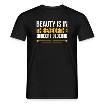 Beauty Beer Holder - Männer T-Shirt - Schwarz - Vorne - AI Model Male 178 light (178cm)