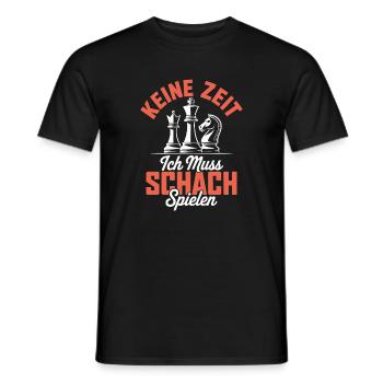 Chess Club Chess Playing Strategy Game Brain Teaser - Men's T-Shirt - black - Front - AI Model Male 178 light (178cm)