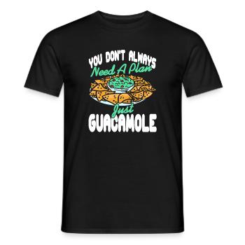 I Know the Guac Is Extra Funny Avocado Quote Meme - Männer T-Shirt - Schwarz - Vorne - AI Model Male 178 light (178cm)