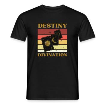 DESTIN ET TAROT DIVINATION - T-shirt homme - noir - Devant - AI Model Male 178 light (178cm)