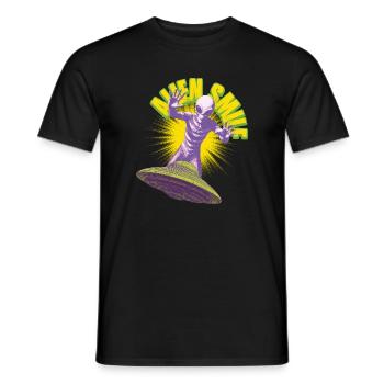 Extraterrestre sauveur - T-shirt homme - noir - Devant - AI Model Male 178 light (178cm)