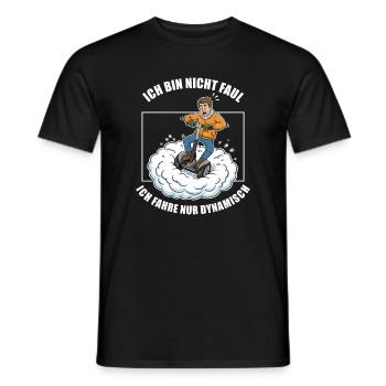 I only drive dynamically - Men's T-Shirt - black - Front - AI Model Male 178 light (178cm)
