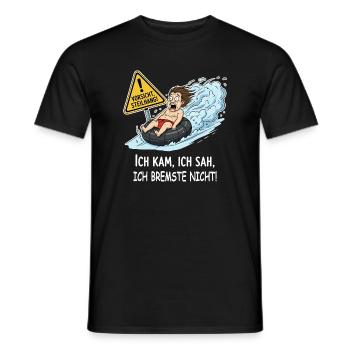 Je n'ai pas freiné - T-shirt homme - noir - Devant - AI Model Male 178 light (178cm)