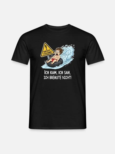 Ich bremste nicht - Männer T-Shirt - Schwarz