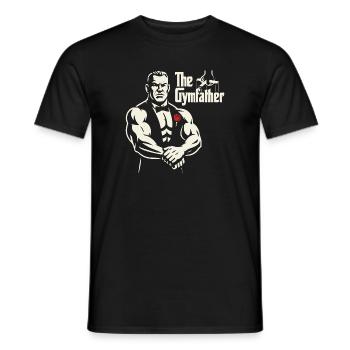 Das GymFather Bold Poster-Design - Männer T-Shirt - Schwarz - Vorne - AI Model Male 178 light (178cm)