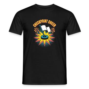 Checkpoint Cheer Pop Culture Rétro Jeu vidéo - T-shirt homme - noir - Devant - AI Model Male 178 light (178cm)
