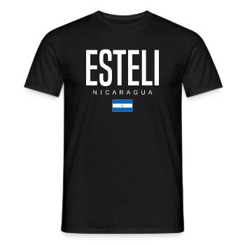 Esteli Nicaragua Nicaraguan - Men's T-Shirt - black - Front - AI Model Male 178 light (178cm)