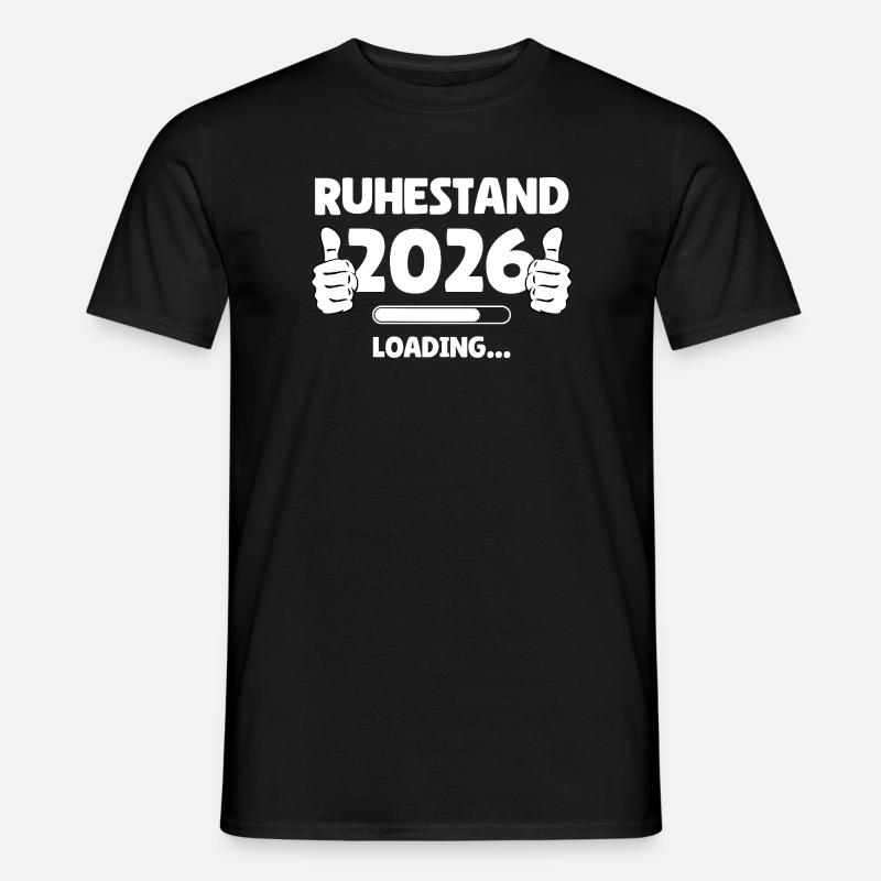 Ruhestand 2026 Loading - Männer T-Shirt - Schwarz