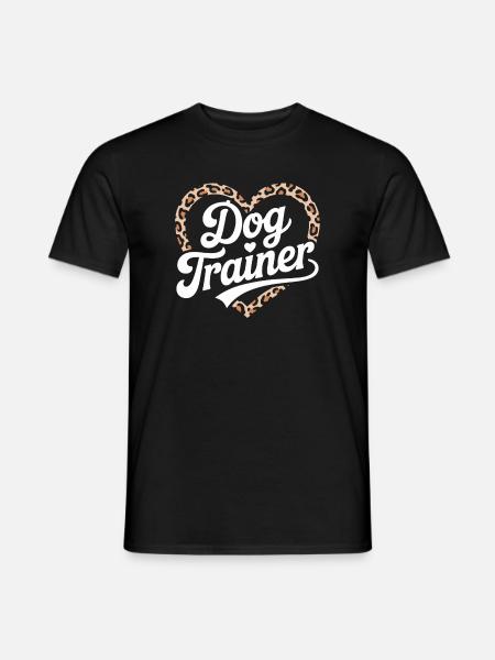 Dog Trainer Heart Design - Men's T-Shirt - black