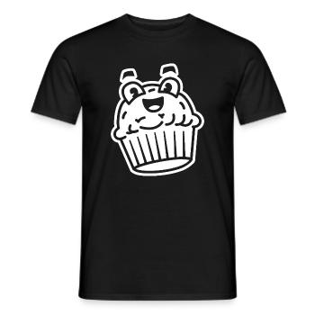 Cupcake Kawaii – Süß & niedlich für jede Party - Männer T-Shirt - Schwarz - Vorne - AI Model Male 178 light (178cm)