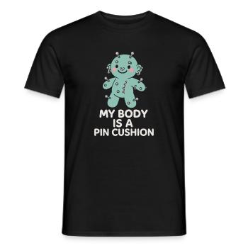 Piercing Addict Body Mod Enthusiast - T-shirt homme - noir - Devant - AI Model Male 178 light (178cm)