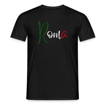 Ich liebe Rom, elegantes minimalistisches Design - Männer T-Shirt - Schwarz - Vorne - AI Model Male 178 light (178cm)