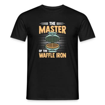Waffle Maker Master Professional Waffle Expert - Men's T-Shirt - black - Front - AI Model Male 178 light (178cm)