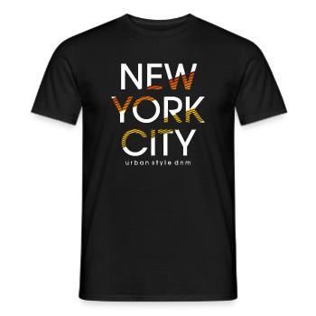 Lebendiger urbaner Stil von New York City - Männer T-Shirt - Schwarz - Vorne - AI Model Male 178 light (178cm)