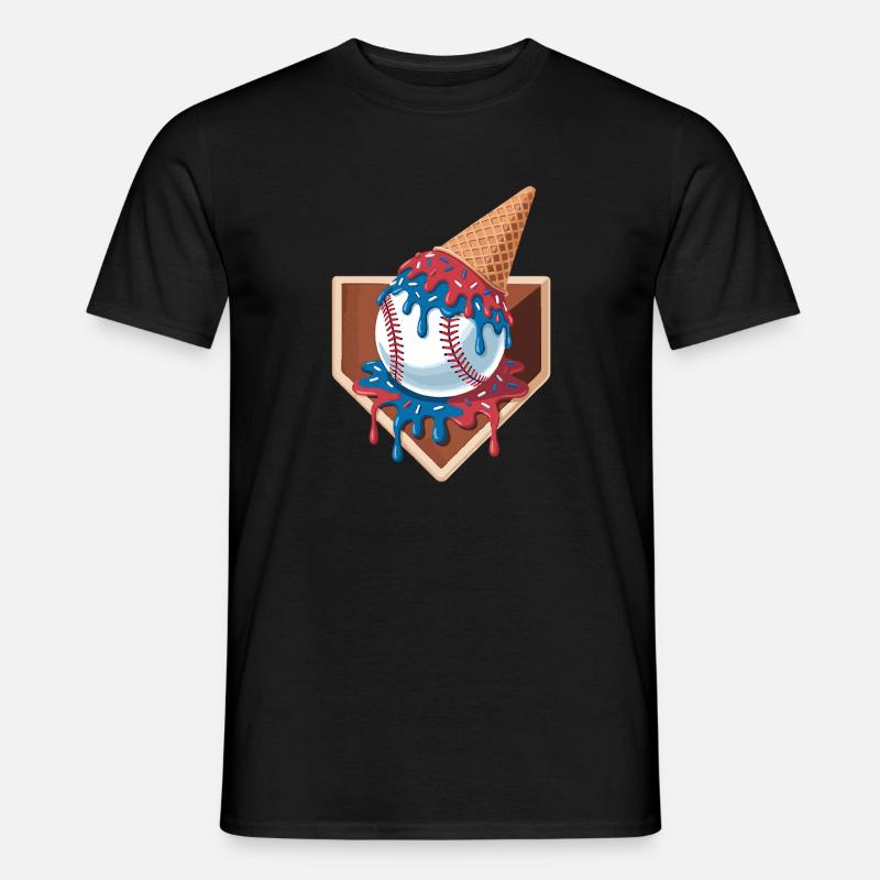 Baseball Player Humor Baseball - Männer T-Shirt - Schwarz