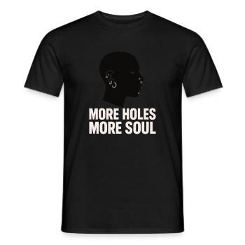 Piercing Addict Body Mod Enthusiast - T-shirt homme - noir - Devant - AI Model Male 178 light (178cm)