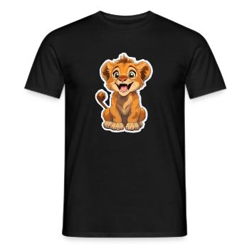 Lion - Men's T-Shirt - black - Front - AI Model Male 178 light (178cm)