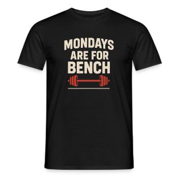 Développé couché Mememe Discover Me Bro Gym - T-shirt homme - noir - Devant - AI Model Male 178 light (178cm)