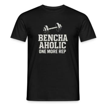 Développé couché Mememe Discover Me Bro Gym - T-shirt homme - noir - Devant - AI Model Male 178 light (178cm)