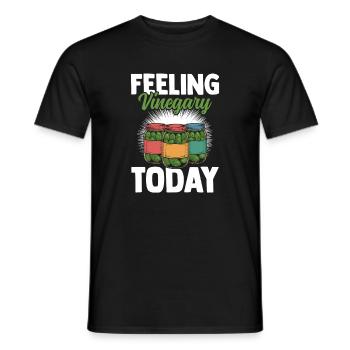 Cornichons, aneth, concombres, légumes verts - T-shirt homme - noir - Devant - AI Model Male 178 light (178cm)