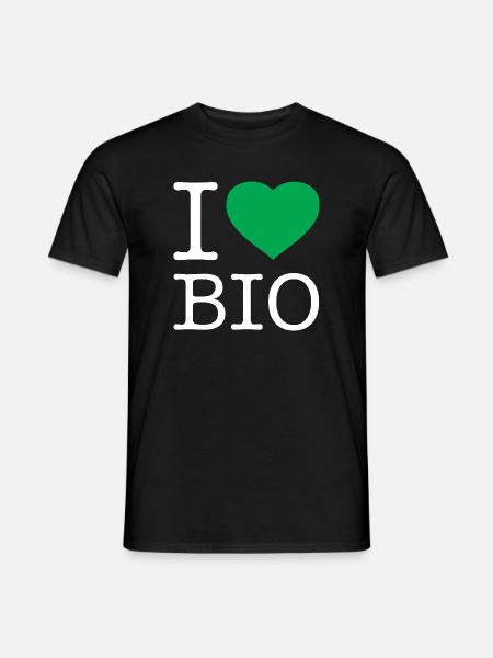 I love organic - Men's T-Shirt - black