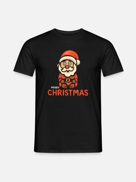 Santa Merry Christmas - Men's T-Shirt - black