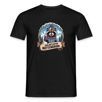 Soirée d’équipe Vacances de ski Ski & Snowboarder Après-ski - T-shirt homme - noir - Devant - AI Model Male 178 light (178cm)