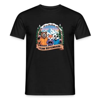 Soirée d’équipe Vacances de ski Ski & Snowboarder Après-ski - T-shirt homme - noir - Devant - AI Model Male 178 light (178cm)