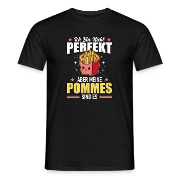 Les frites sont parfaites pour les pommes de terre au four, le snack-bar - T-shirt homme - noir - Devant - AI Model Male 178 light (178cm)