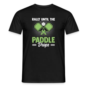 Joueur de pickleball extérieur - T-shirt homme - noir - Devant - AI Model Male 178 light (178cm)