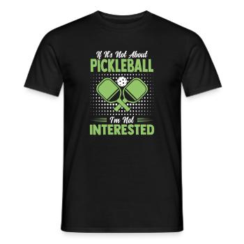 Pickleball Team Paddle Ball Player Gift - Men's T-Shirt - black - Front - AI Model Male 178 light (178cm)