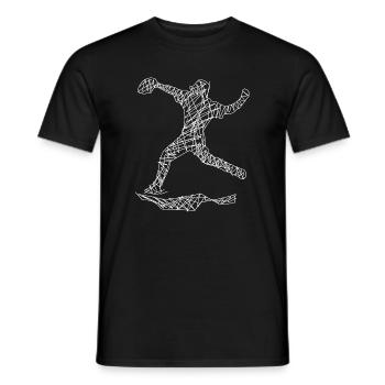 Baseball - Men's T-Shirt - black - Front - AI Model Male 178 light (178cm)