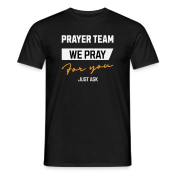 Prayer Team We pray for you - Men's T-Shirt - black - Front - AI Model Male 178 light (178cm)
