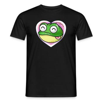 Frosch - Männer T-Shirt - Schwarz - Vorne - AI Model Male 178 light (178cm)