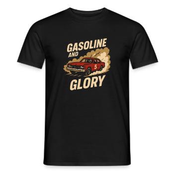 Demolition Derby Fan Pit Crew Crash Driver Fair - Men's T-Shirt - black - Front - AI Model Male 178 light (178cm)