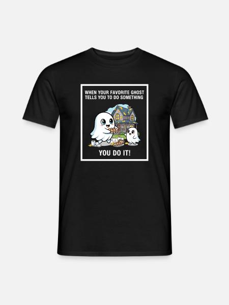 My favorite ghost - Men's T-Shirt - black