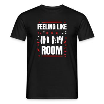 Se sentir comme dans ma chambre - T-shirt homme - noir - Devant - AI Model Male 178 light (178cm)