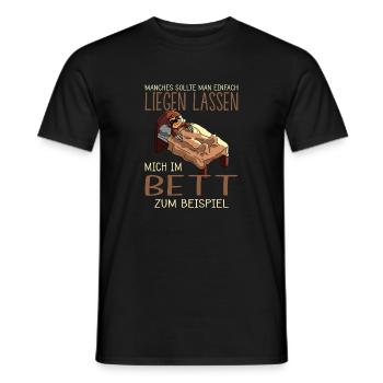 Funny Sayings Fun Outfits Irony Sarcasm - Men's T-Shirt - black - Front - AI Model Male 178 light (178cm)