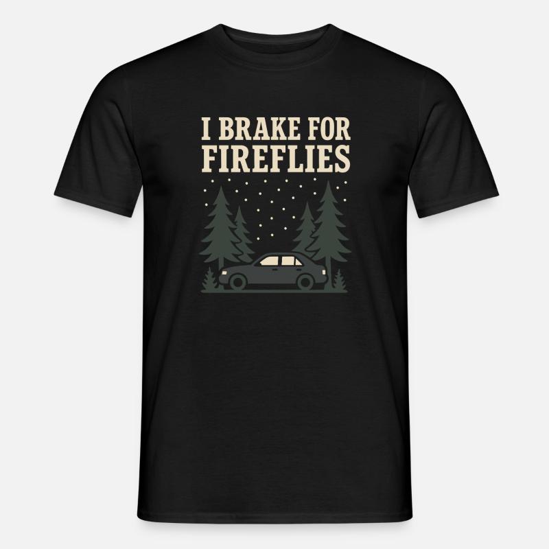 Firefly Summer Night Glow Bug Nostalgic - Männer T-Shirt - Schwarz