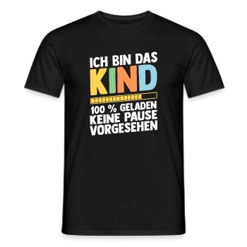 Tochter Sohn - Männer T-Shirt - Schwarz - Vorne - AI Model Male 178 light (178cm)