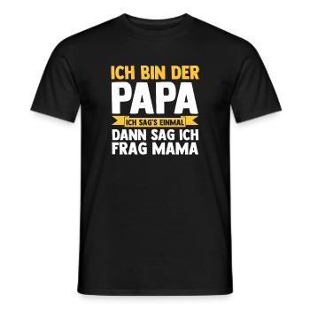 Tochter Sohn - Männer T-Shirt - Schwarz - Vorne - AI Model Male 178 light (178cm)