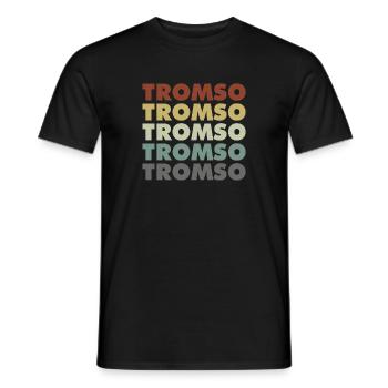 Norway Flag - Tromso - Norge - Norwegen - Männer T-Shirt - Schwarz - Vorne - AI Model Male 178 light (178cm)