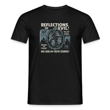 Reflections Of Evil Mirror Movie Poster Halloween - Men's T-Shirt - black - Front - AI Model Male 178 light (178cm)