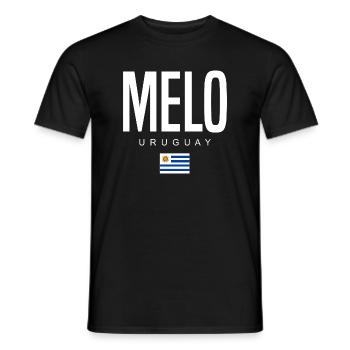 Melo Uruguay Uruguayer - Männer T-Shirt - Schwarz - Vorne - AI Model Male 178 light (178cm)