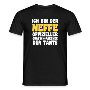 Motif familial neveu - T-shirt homme - noir - Devant - AI Model Male 178 light (178cm)