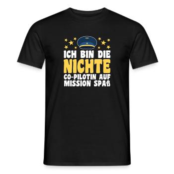 Motif familial neveu - T-shirt homme - noir - Devant - AI Model Male 178 light (178cm)