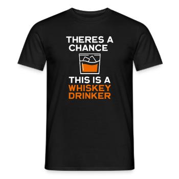 Whiskey Saying Whiskey Drinker Whiskey Lovers - Men's T-Shirt - black - Front - AI Model Male 178 light (178cm)