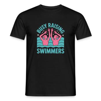 Synchronized swimming Artistic swimming Water sports - Men's T-Shirt - black - Front - AI Model Male 178 light (178cm)