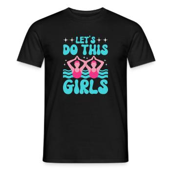 Natation synchronisée Natation artistique Sports nautiques - T-shirt homme - noir - Devant - AI Model Male 178 light (178cm)